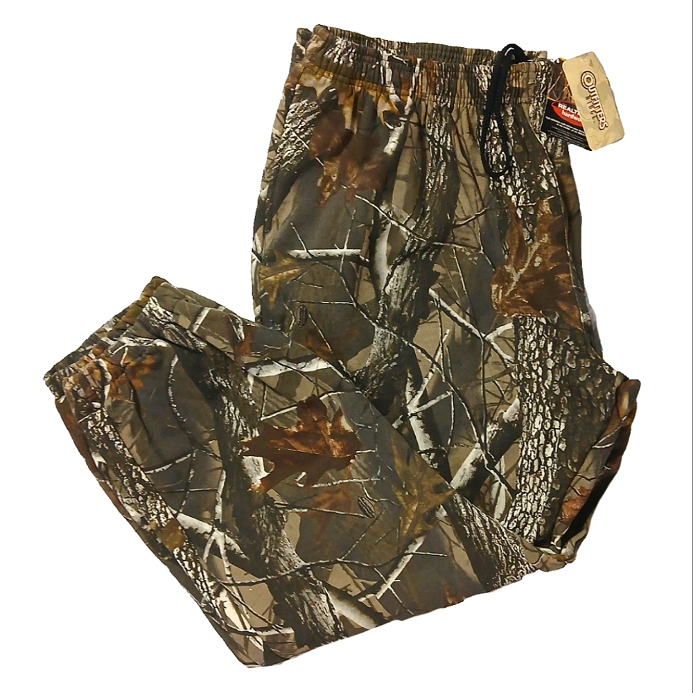 Outfitters ridge mens real tree camo sweat pants size mens 3XL